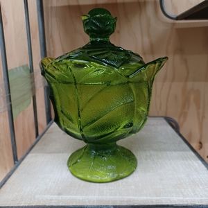 Vintage Viking Glass Candy Dish